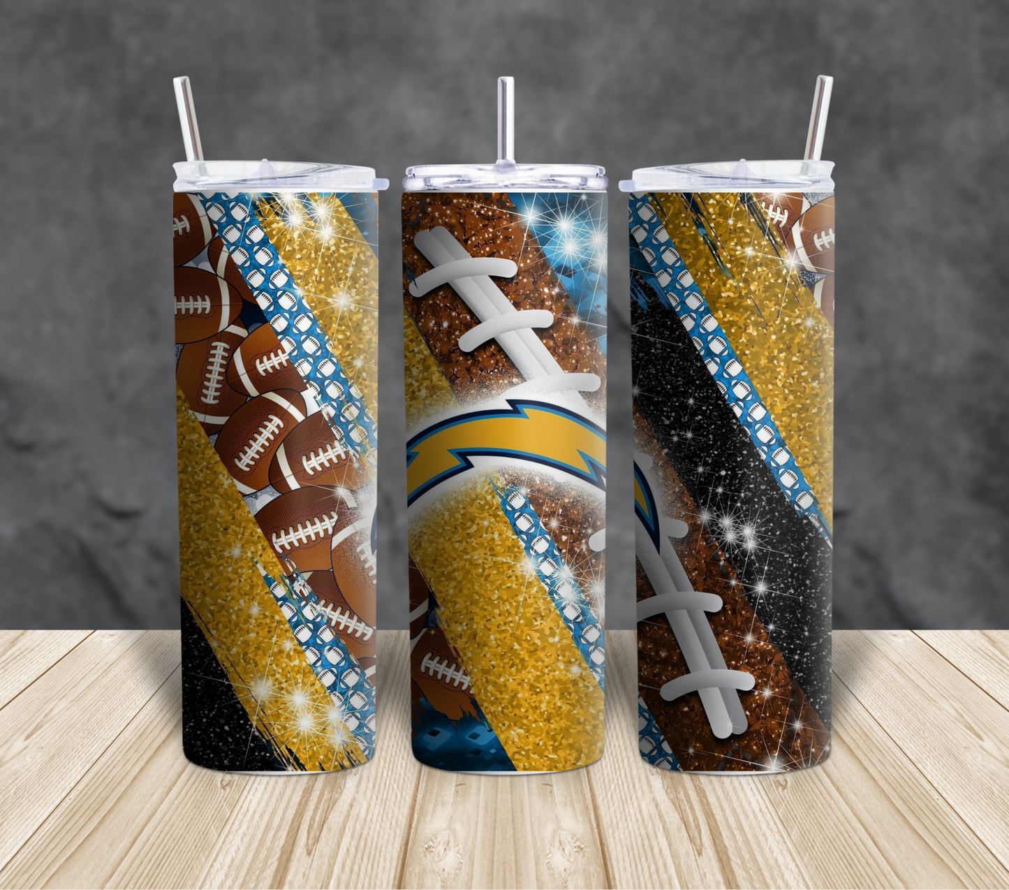 Football themed Tumblers