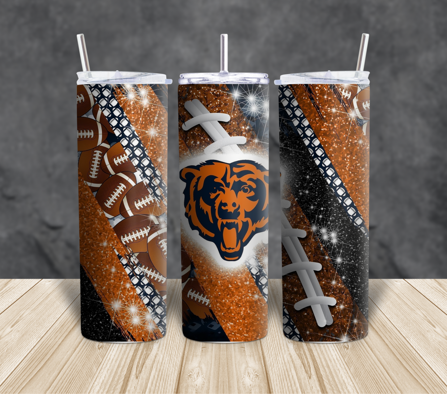 Football themed Tumblers