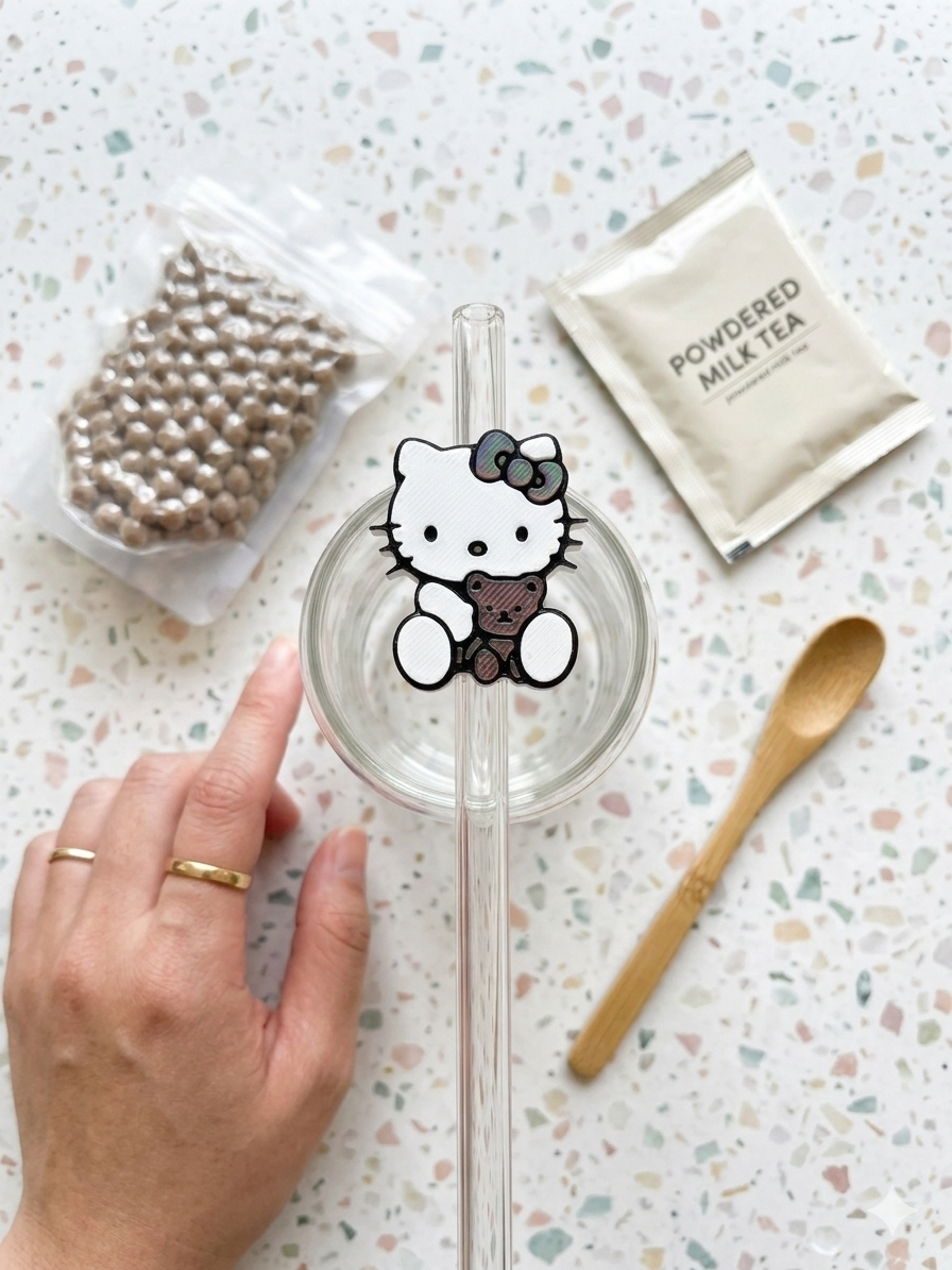 Custom Straw Topper | Personalized Cup Accessory | Reusable Straw Charm | Cute Drink Topper for Tumblers | Gift for Kids & Adults