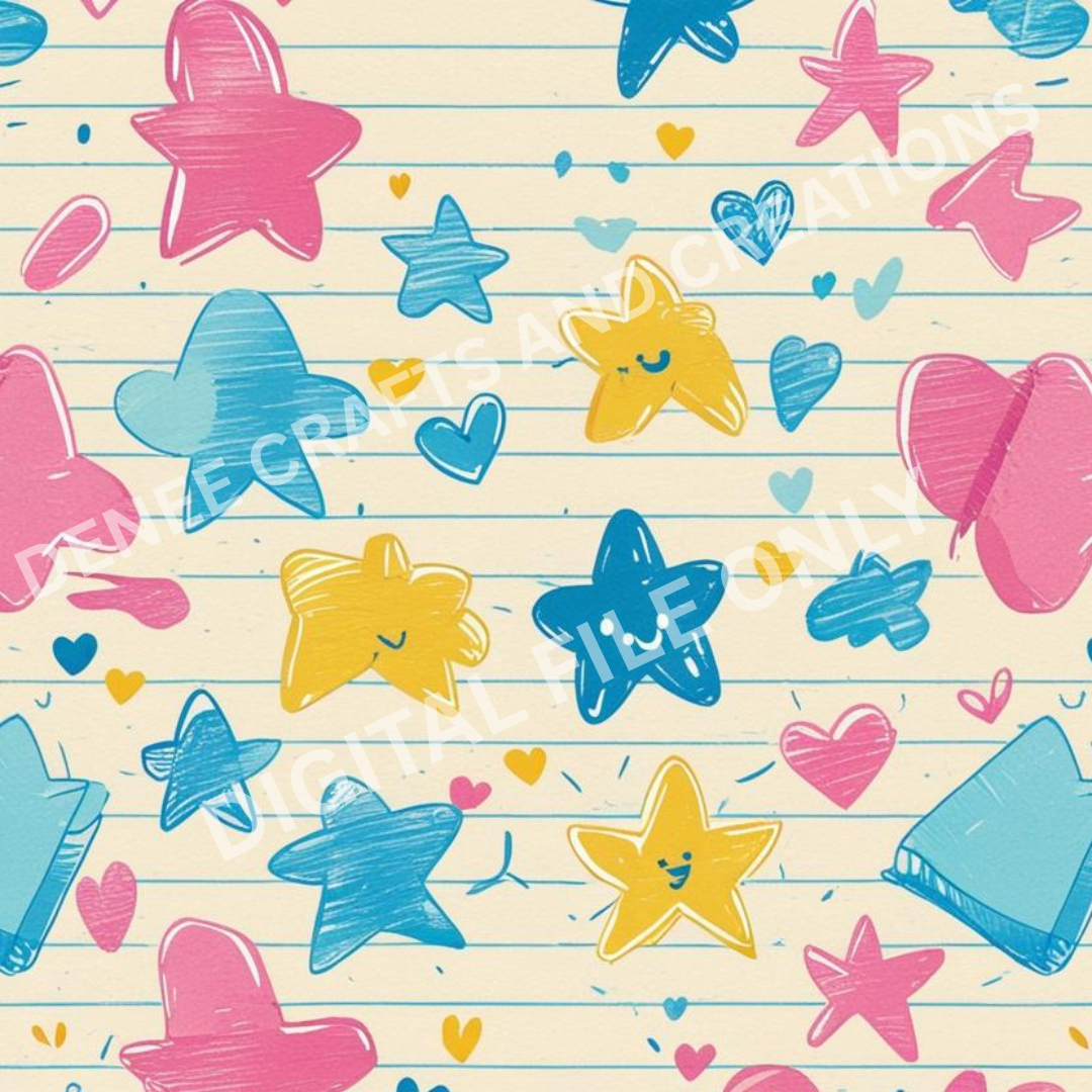 Back to School Digital Tumbler Wrap Bundle