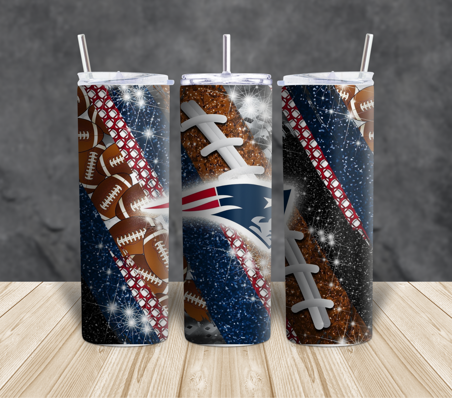 Football themed Tumblers