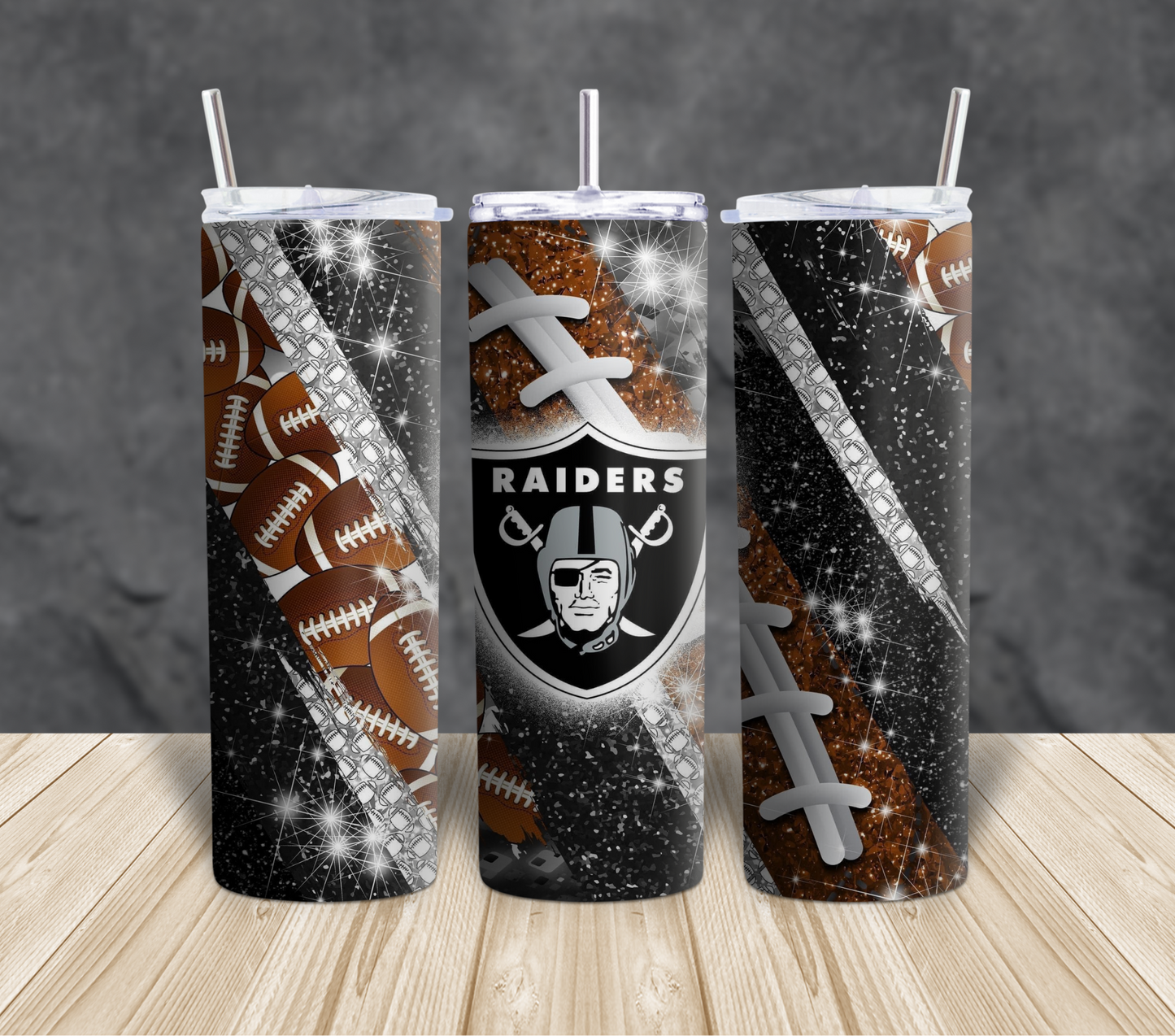 Football themed Tumblers