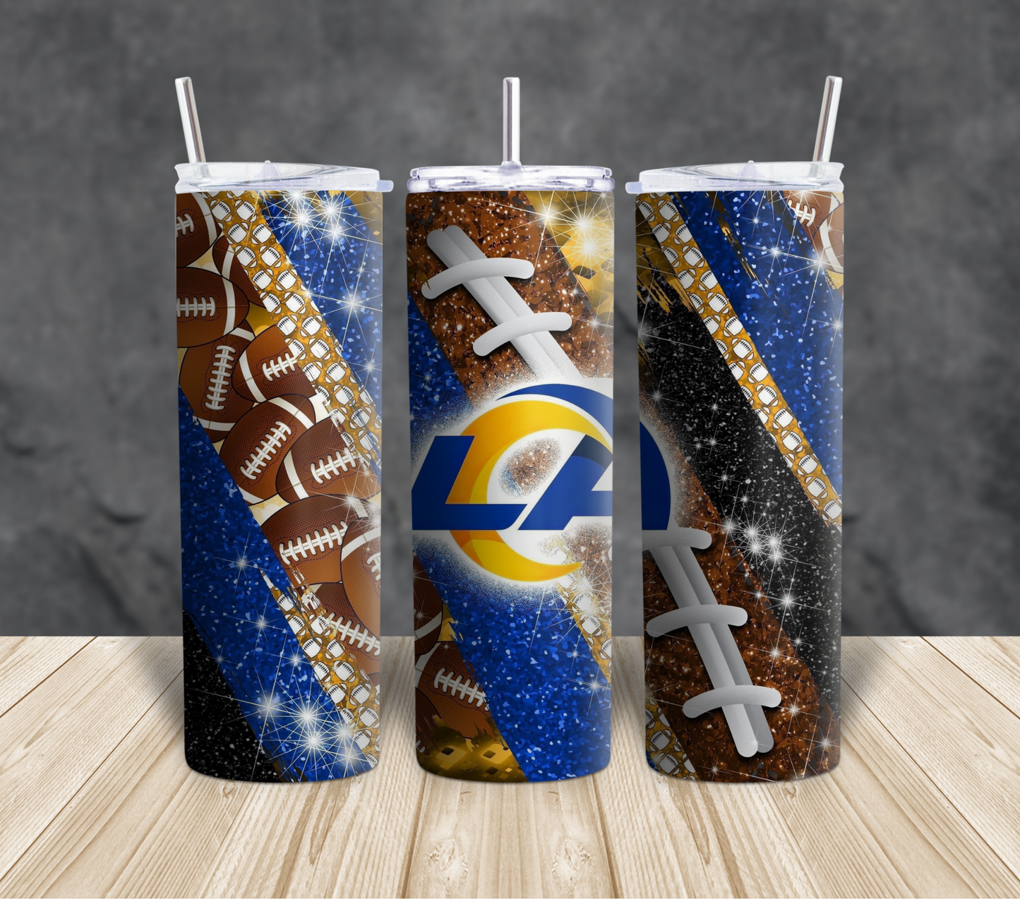 Football themed Tumblers