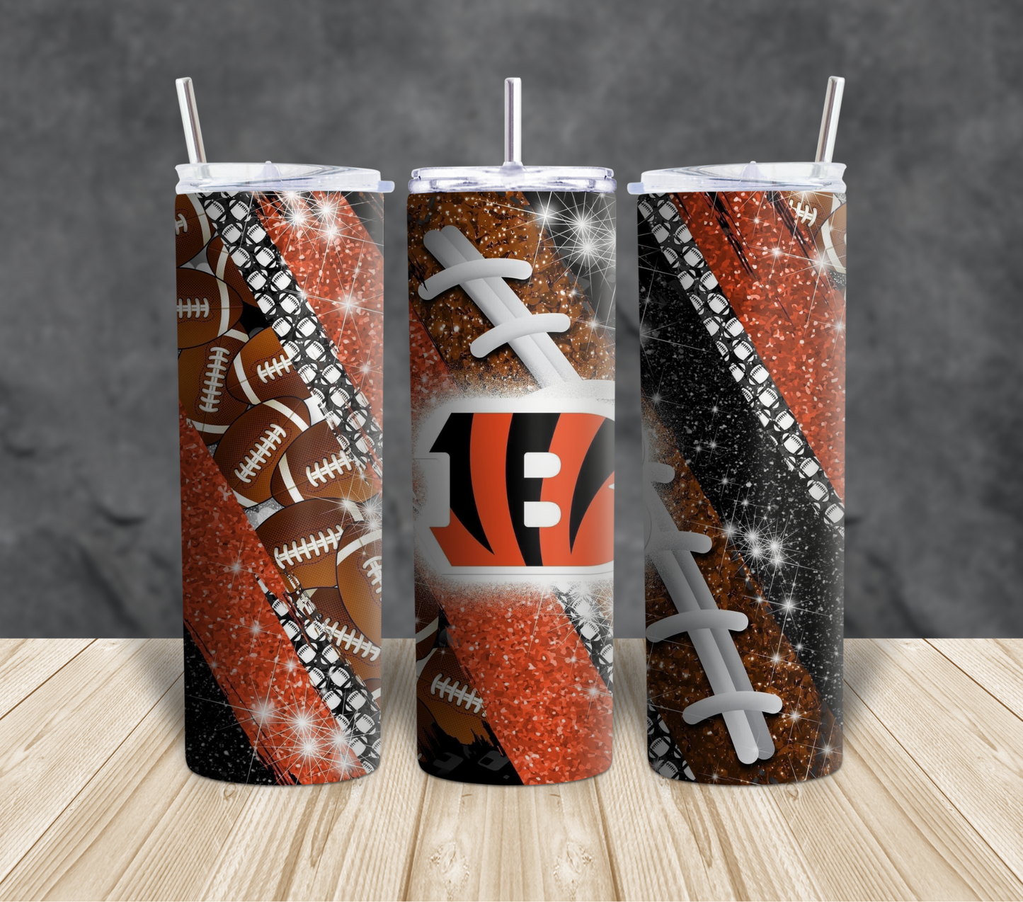 Football themed Tumblers