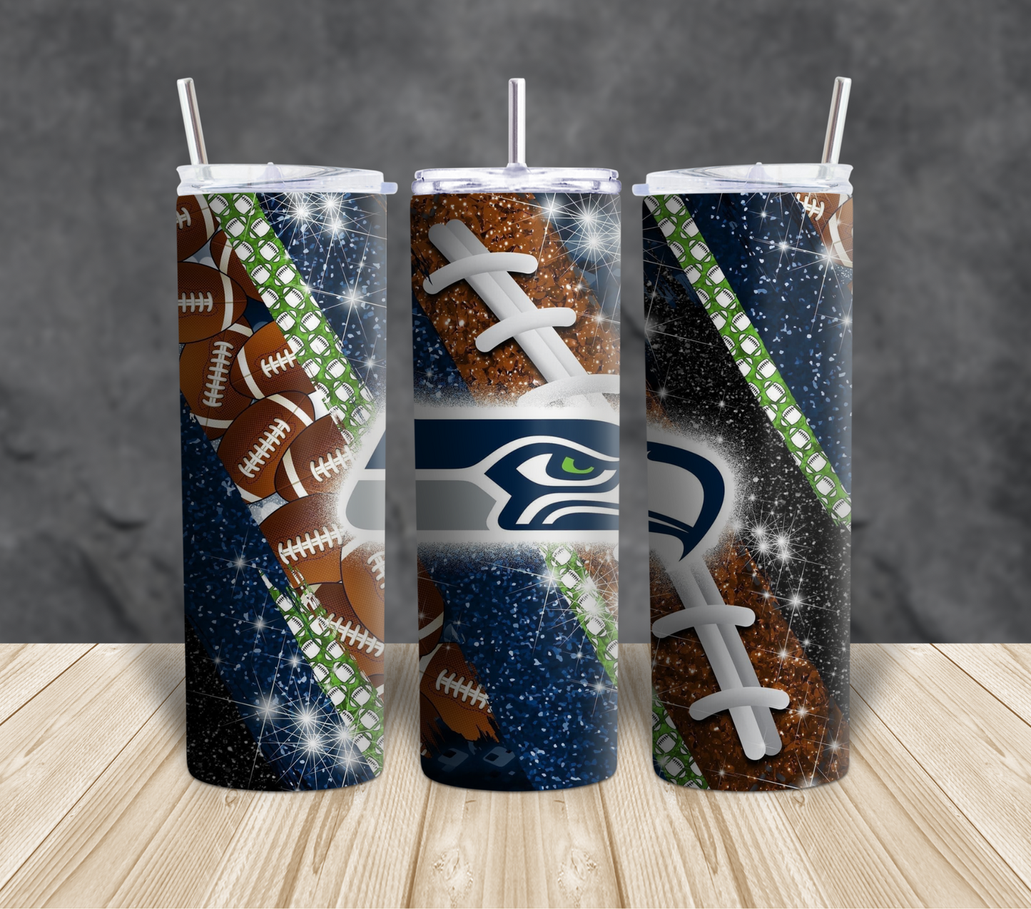 Football themed Tumblers