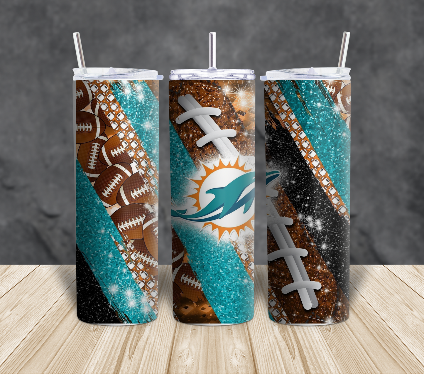 Football themed Tumblers