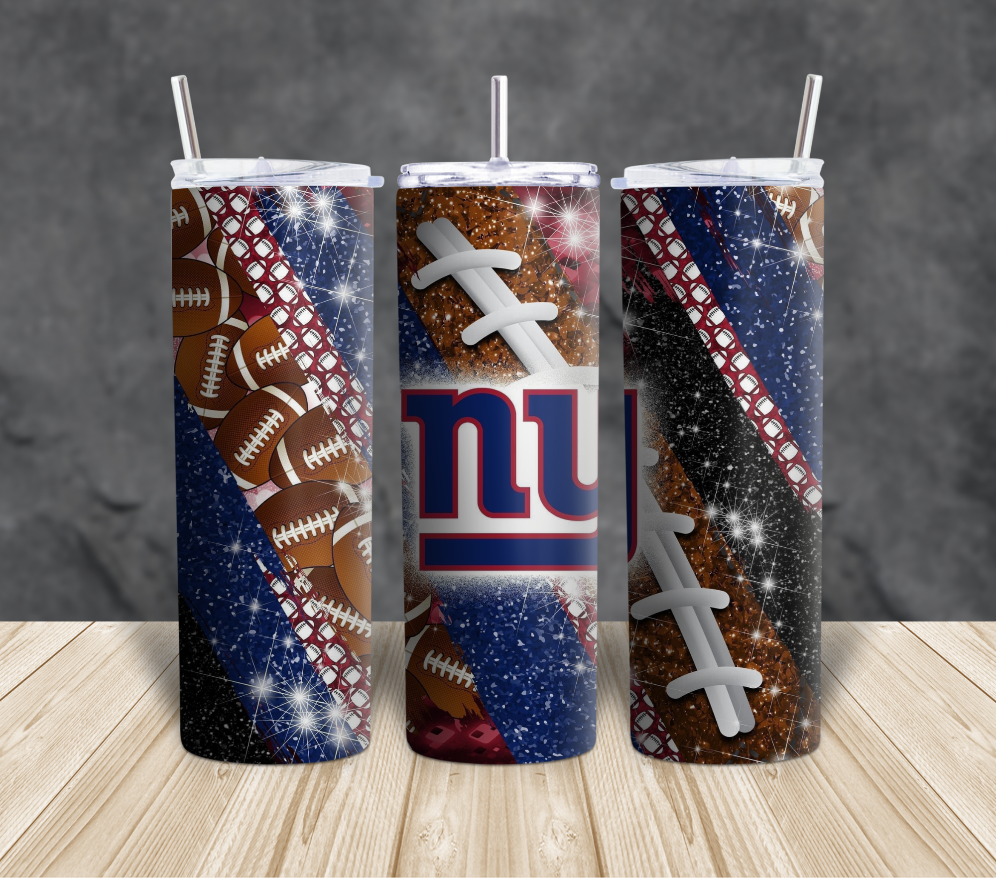 Football themed Tumblers