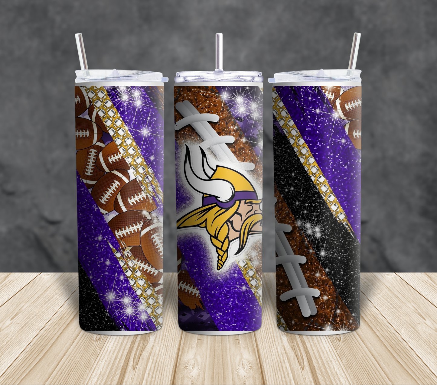 Football themed Tumblers