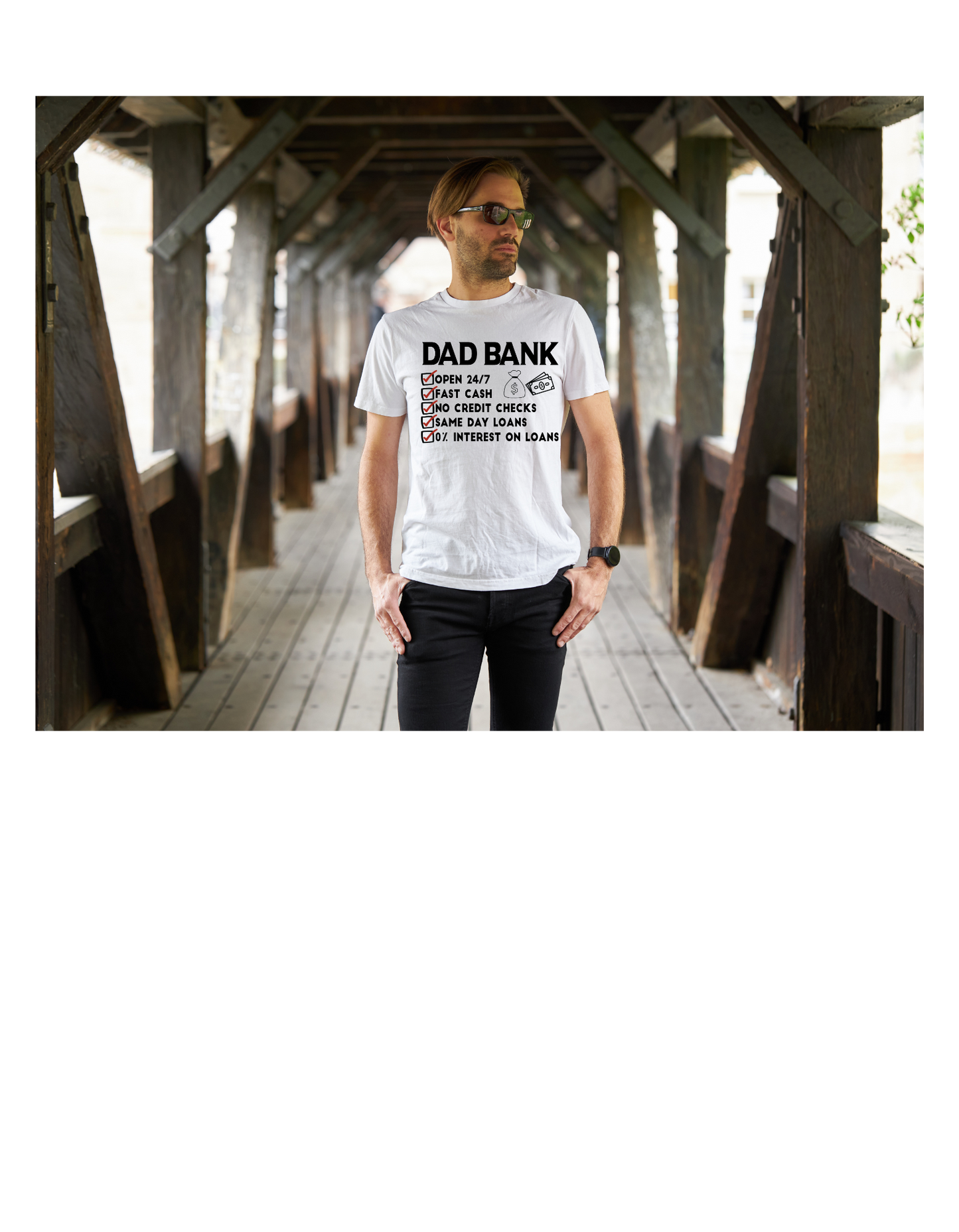 Dad Bank Fathers Day Sublimation t-shirt