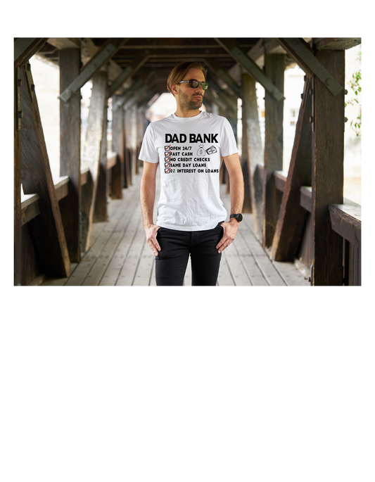 Dad Bank Fathers Day Sublimation t-shirt