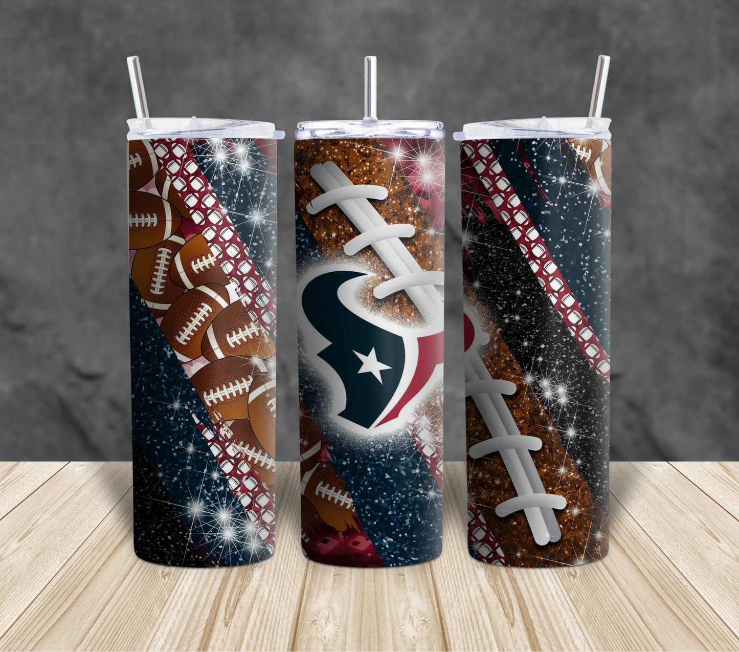 Football themed Tumblers