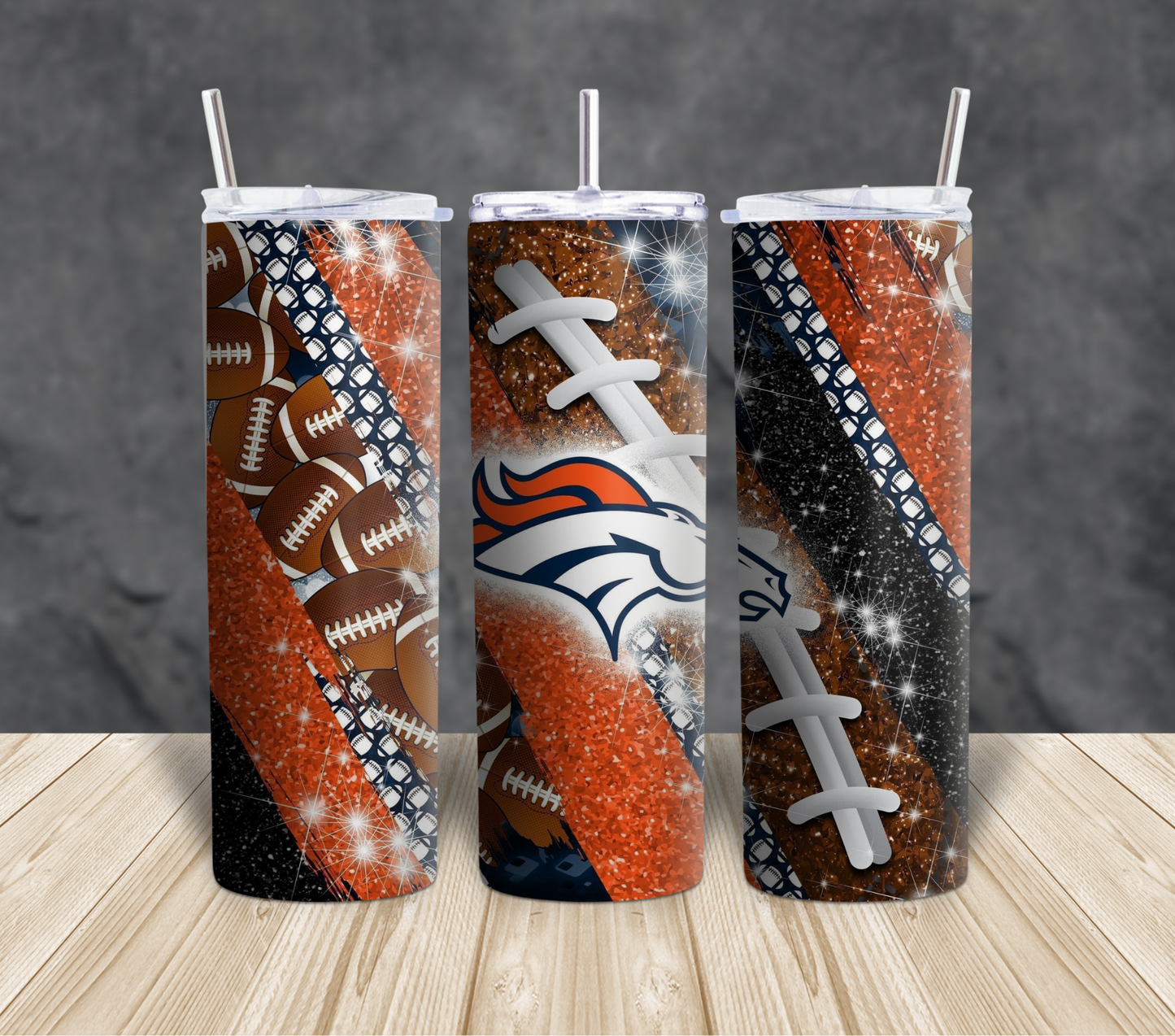 Football themed Tumblers