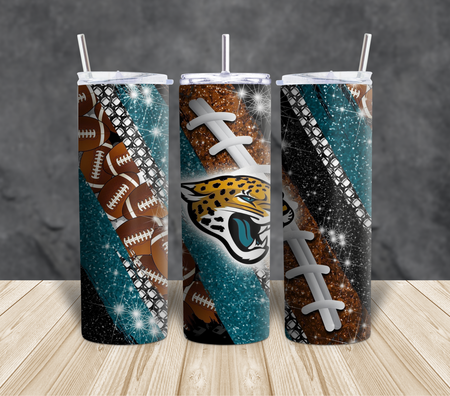 Football themed Tumblers