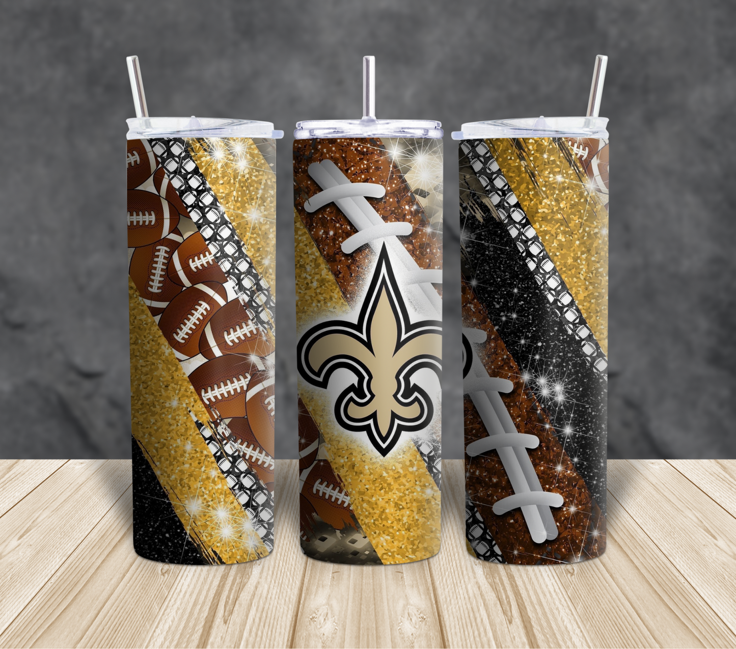 Football themed Tumblers