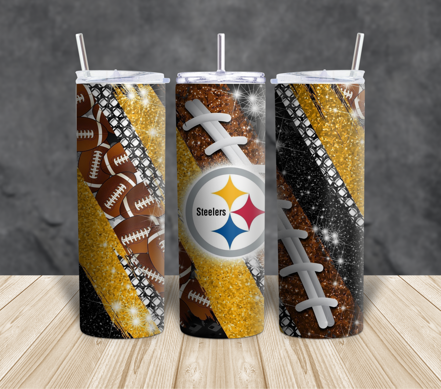 Football themed Tumblers