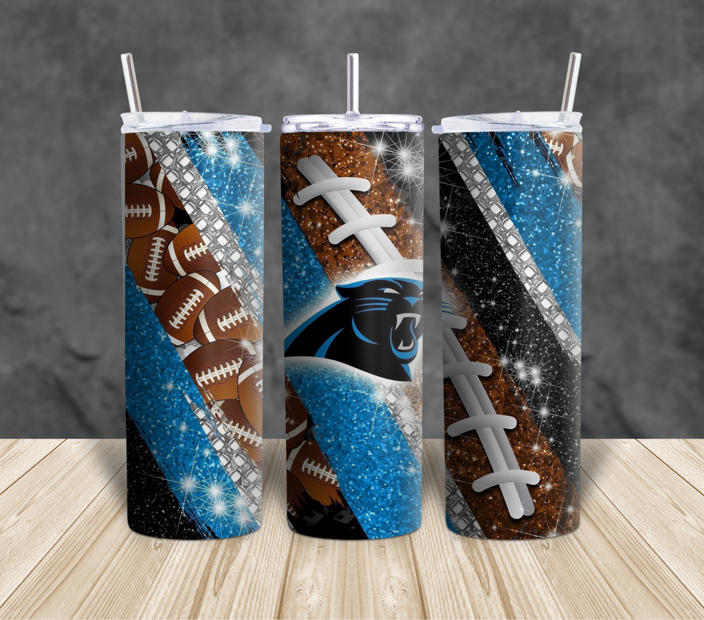 Football themed Tumblers