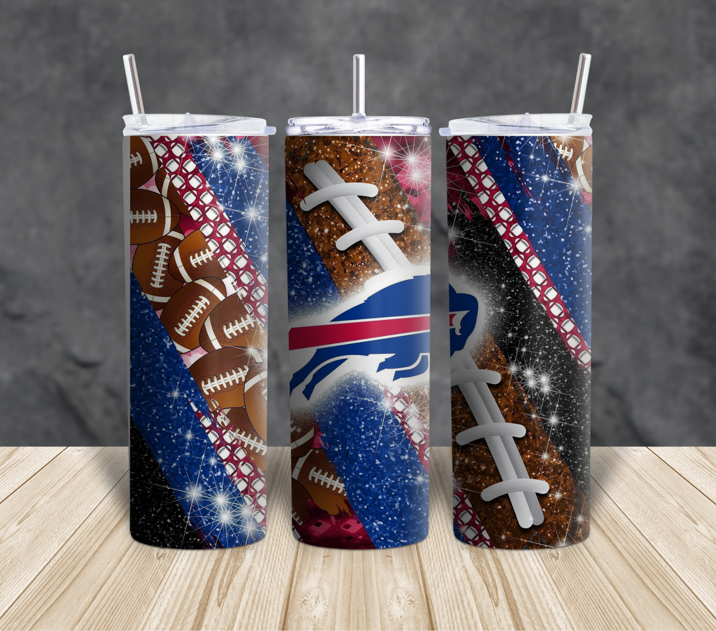 Football themed Tumblers