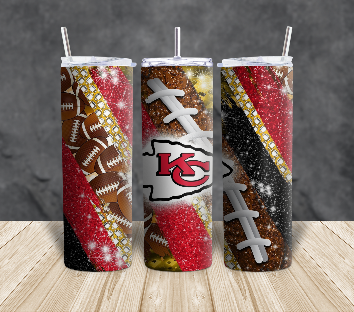 Football themed Tumblers