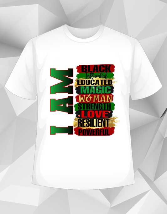 "I Am" Juneteenth Sublimation T-Shirt