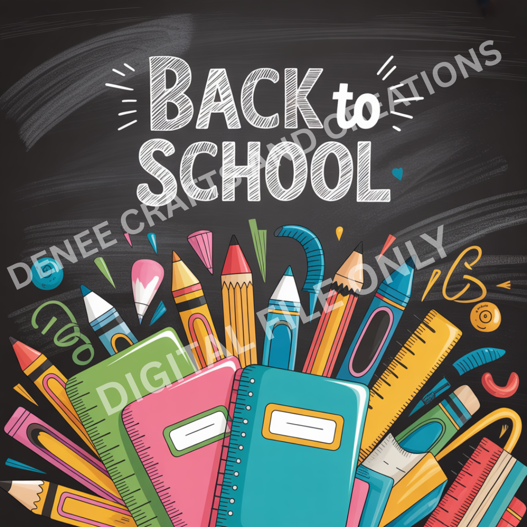 Back to School Digital Tumbler Wrap Bundle