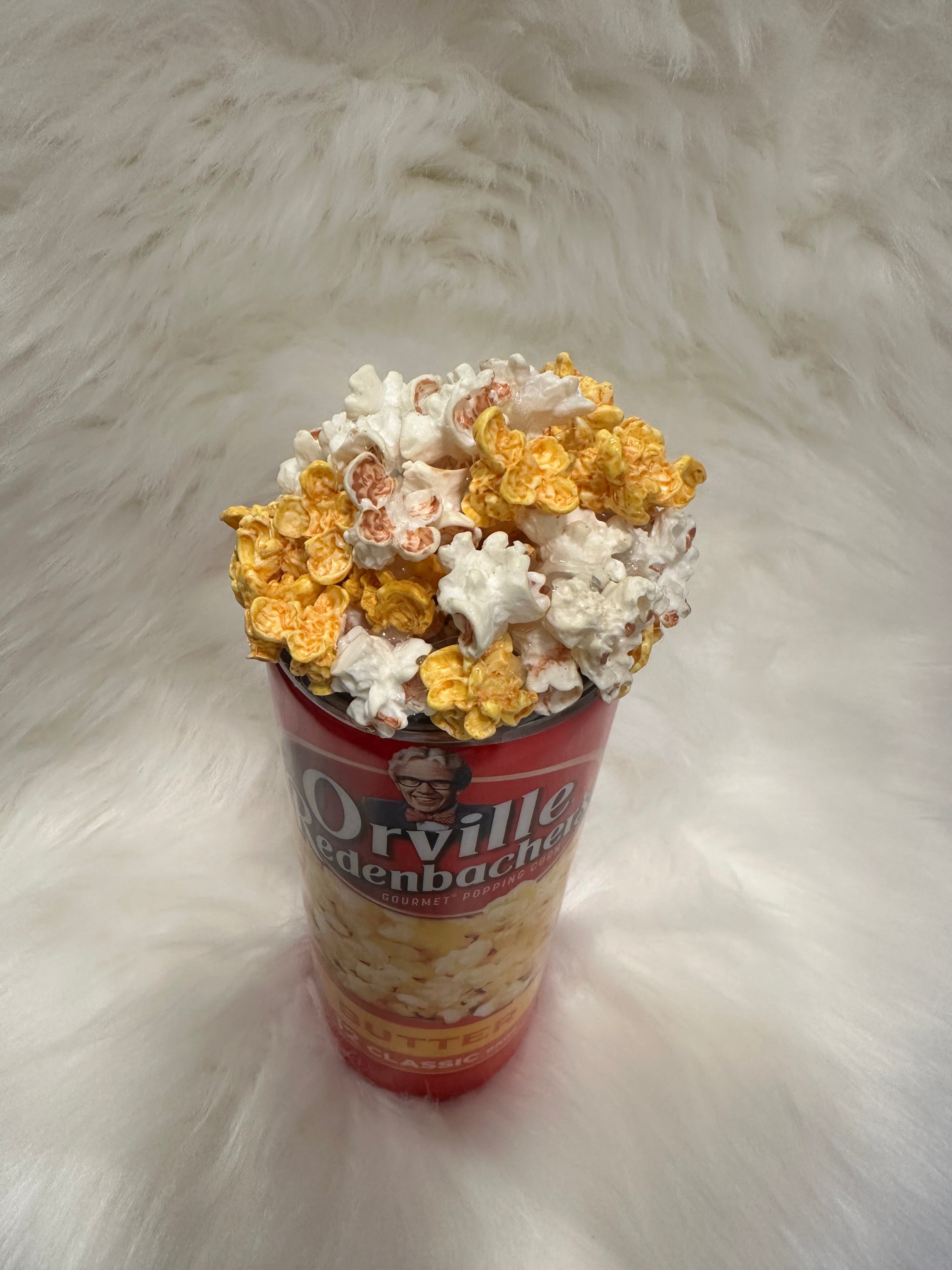 Orville Redenbacher’s Popcorn Tumbler– Gourmet Movie Night Popcorn Display on Soft White Background