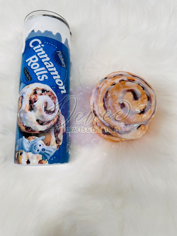 Cinnamon Rolls tumbler with Bun lid