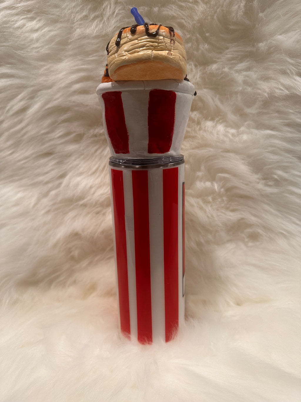 Handmade KFC-Inspired Foodie Tumbler – Clay & Resin Design (20 oz)