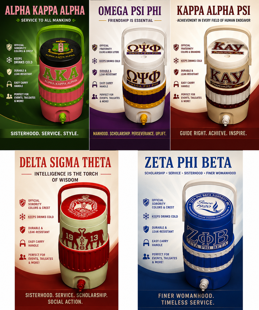 Greek Life Inspired Cooler Collection