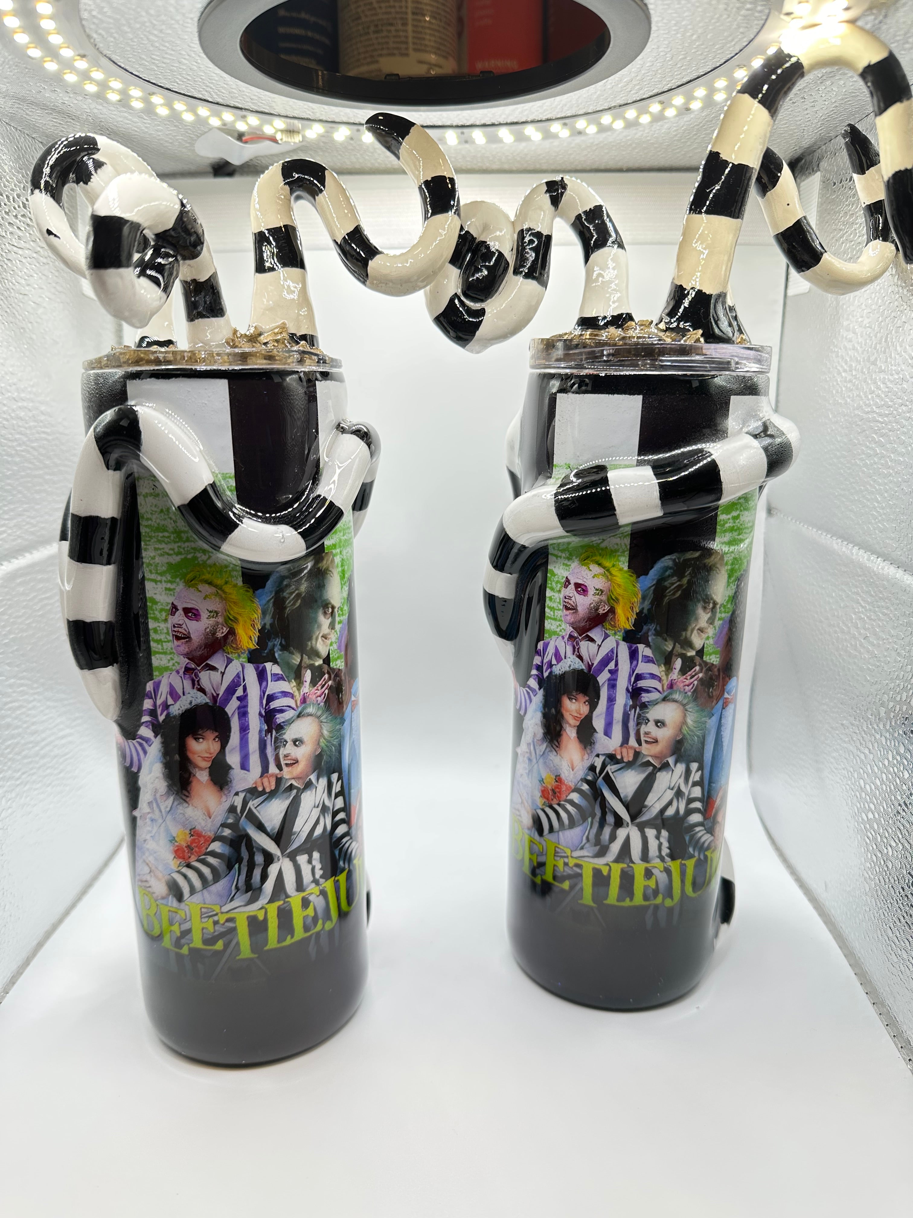 🖤 “Sandworm Madness” 3D Custom Tumbler 🖤 | Handmade Horror Cup | Movie-Inspired Drinkware