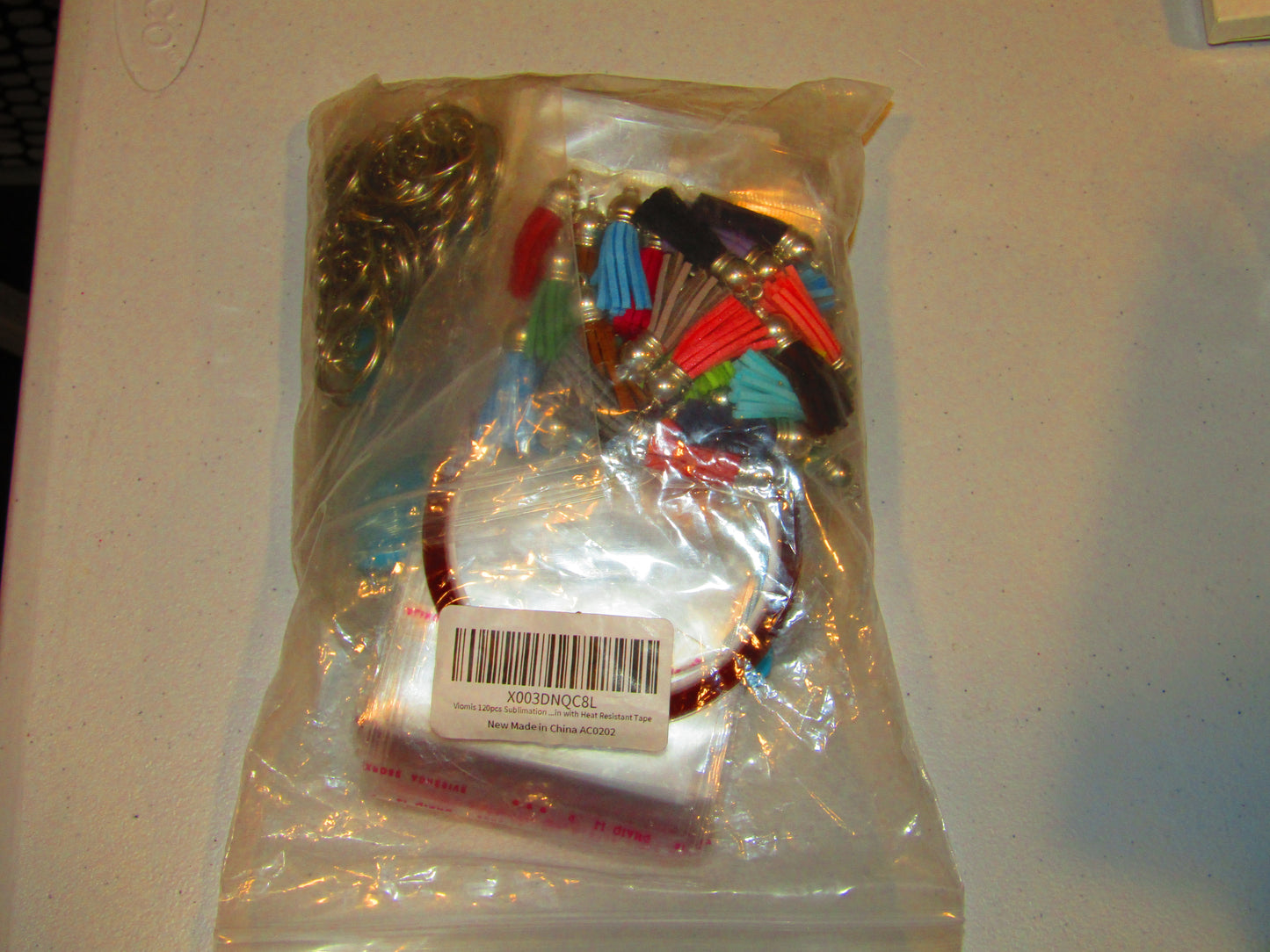 "Sublimation Blank Keychains - 120 Piece Set & HTVRONT Earrings Blanks Bundle"