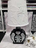 Custom 3D Personalized Memorial Lamp – Angel Wings Photo Light | Sympathy & Remembrance Gift | In Loving Memory LED Lamp