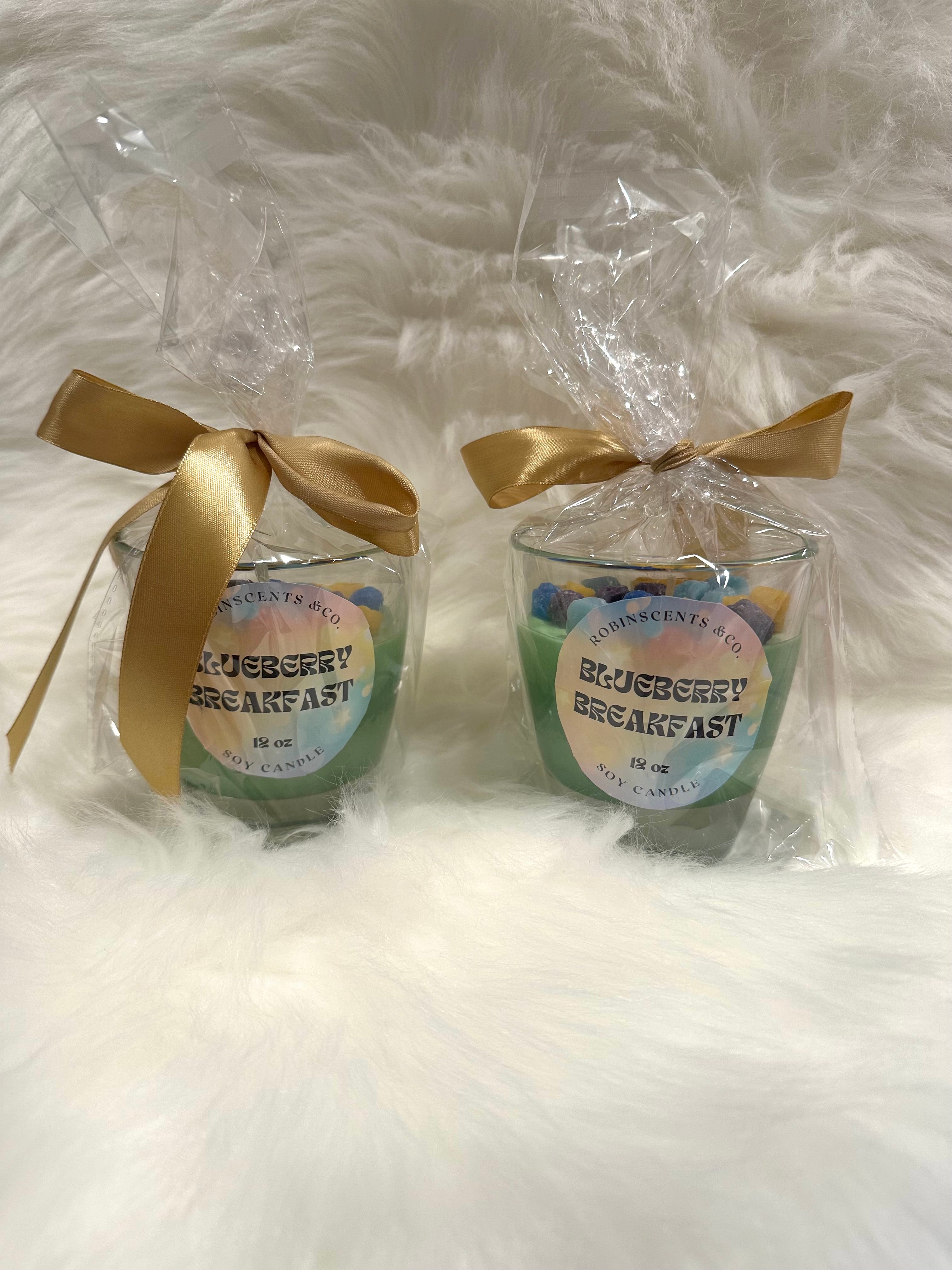 Blueberry Breakfast Soy Candle – Sweet Morning Fruit Scent, Handcrafted with Soy Wax