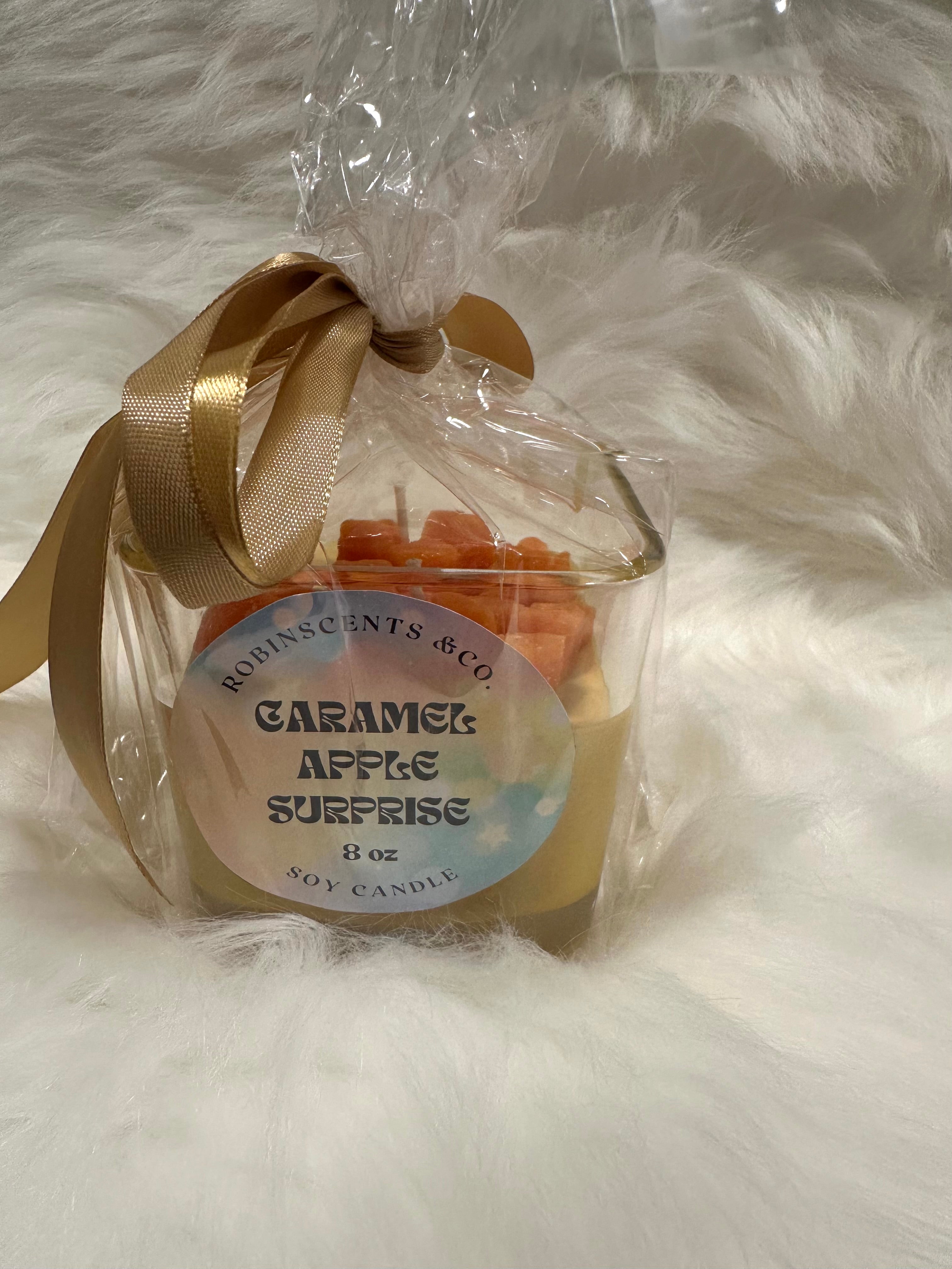 Caramel Apple Surprise Soy Candle – Sweet & Tart Fall Treat, Handcrafted with Soy Wax