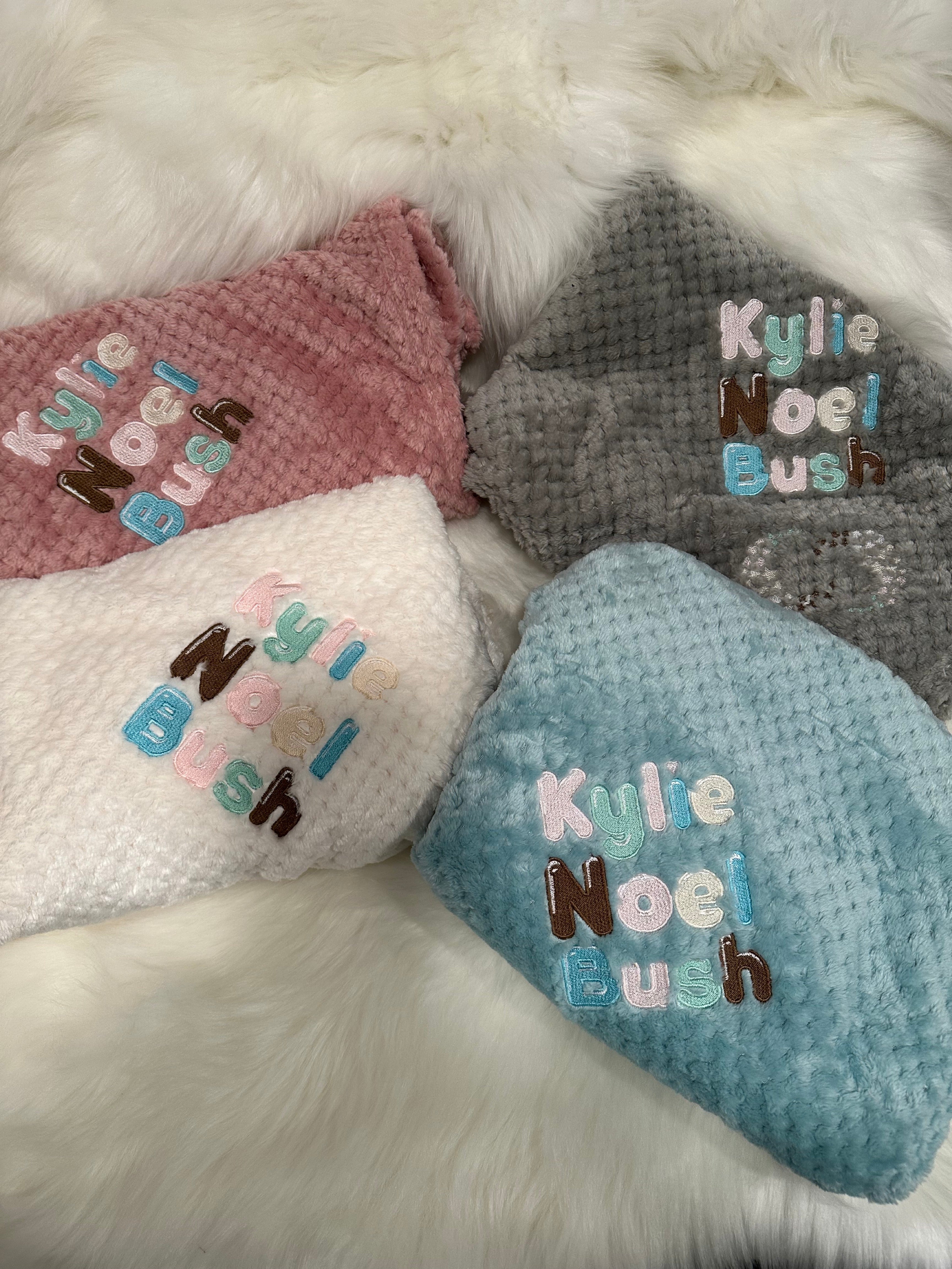 Personalized Embroidered Baby Blanket | Custom Name Plush Minky Blanket | Soft Keepsake Gift for Newborns & Toddlers