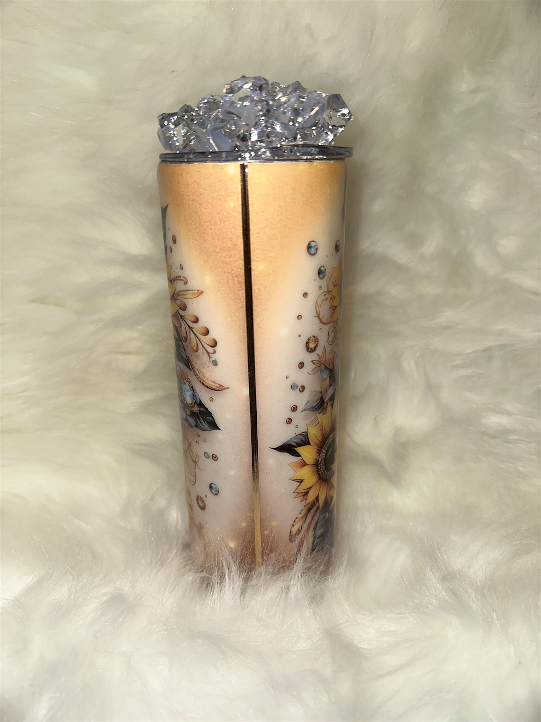 Sunflower Mama Faux Ice Tumbler 20 oz