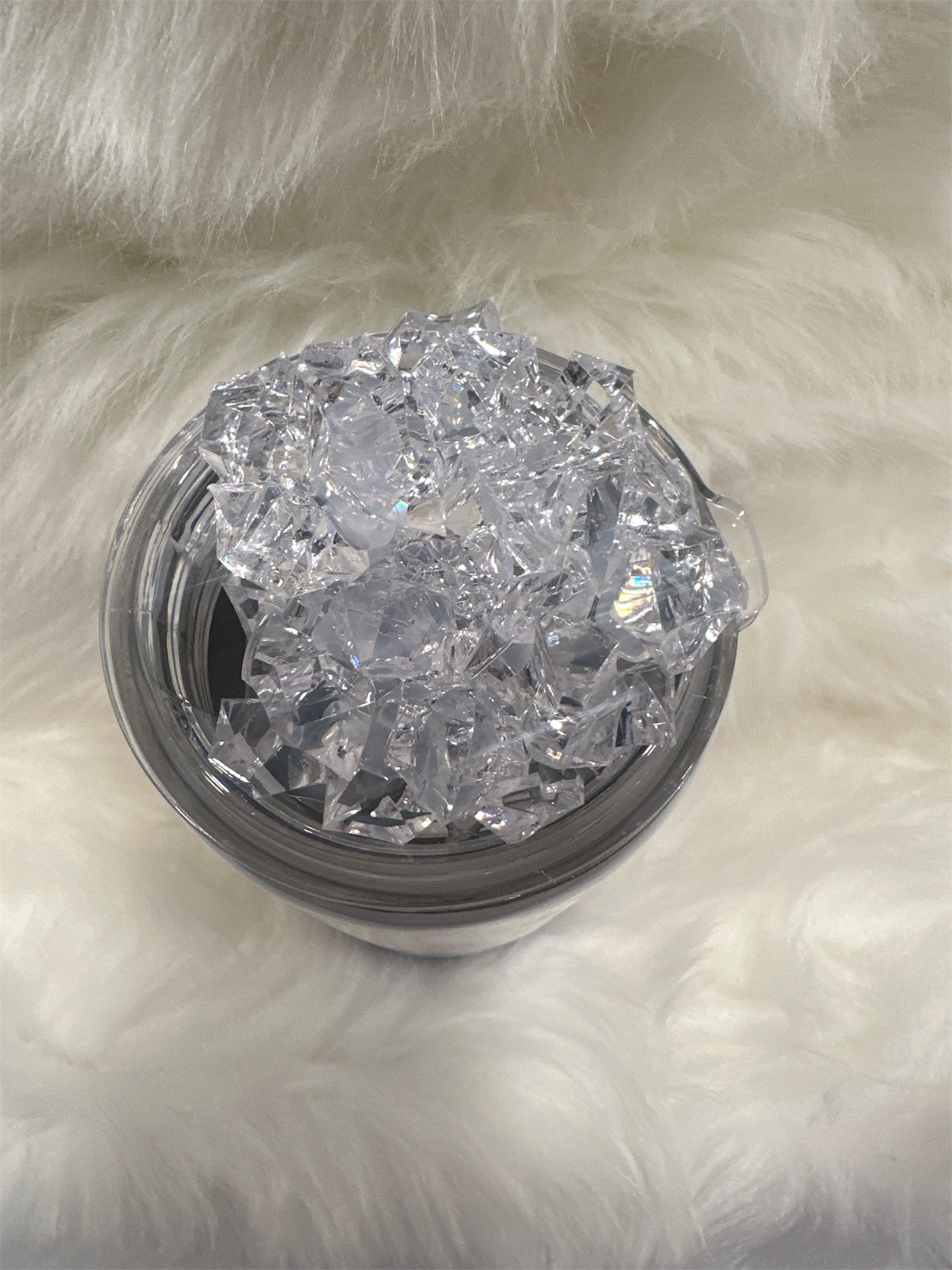 Red White and Blue Swirl Faux Ice Tumbler 20 oz