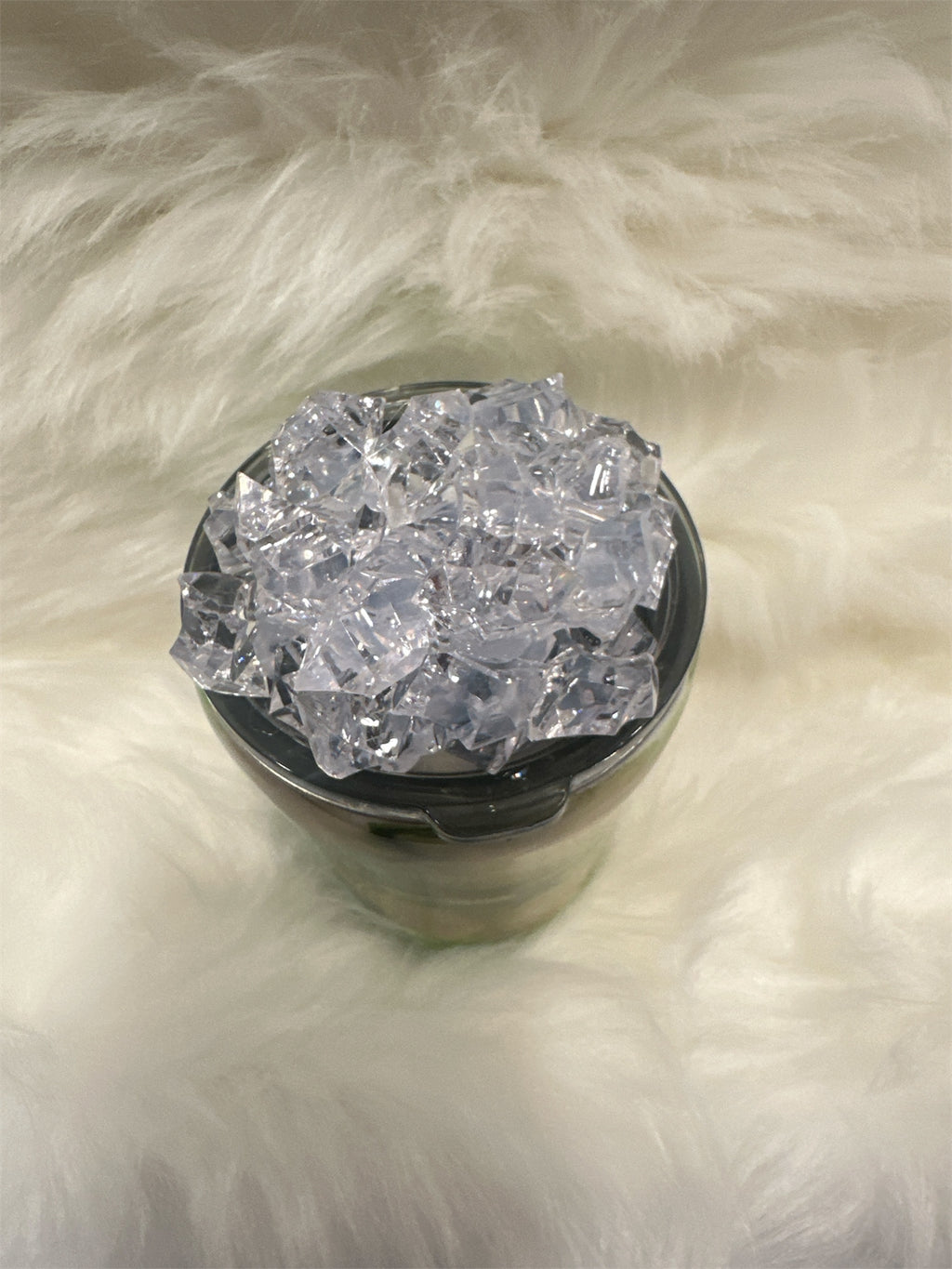 Green Gold Marble Faux Ice Mini Tumbler 10 oz