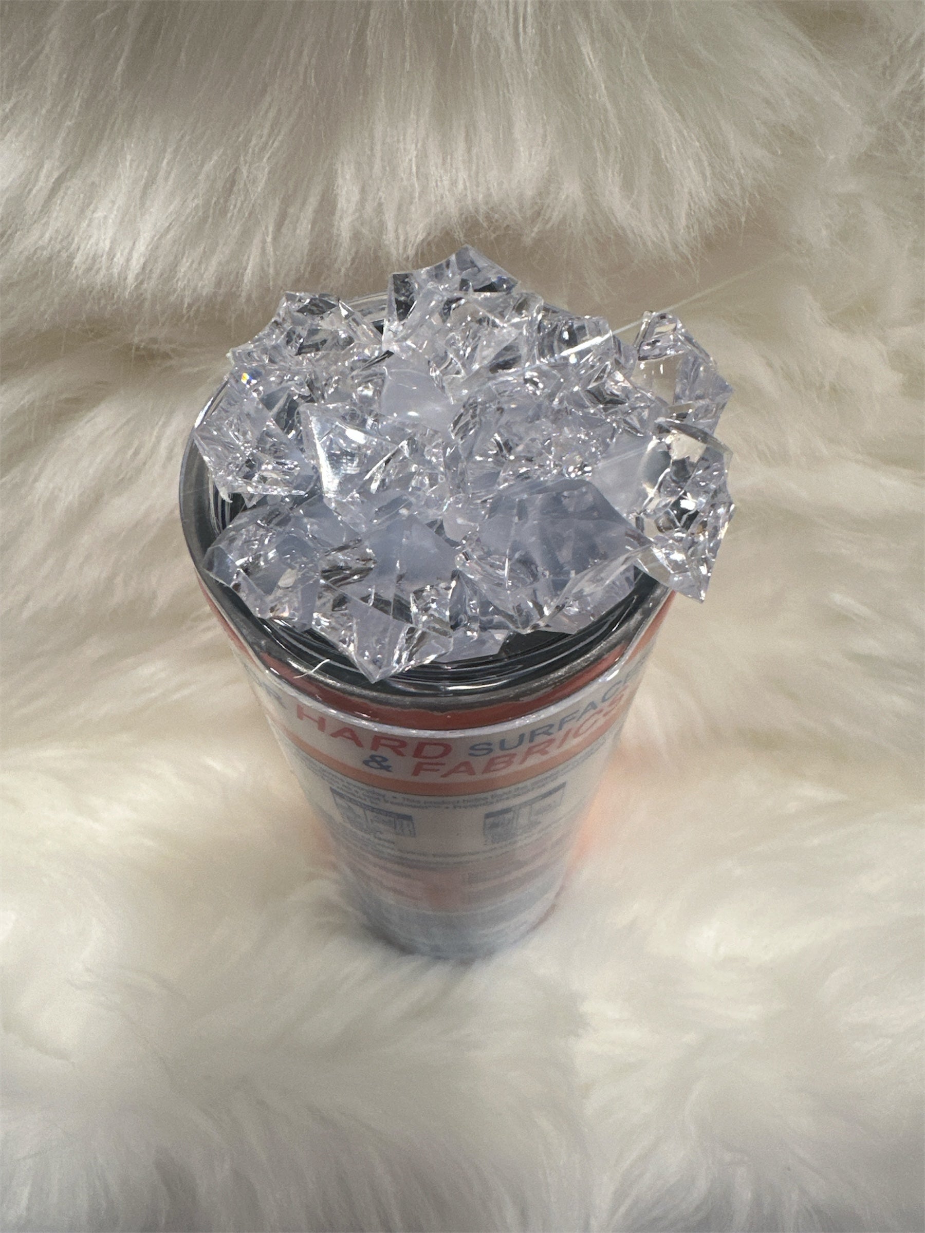 Faux Lysol Citrus Tumbler 20 oz with Ice Topper Handmade