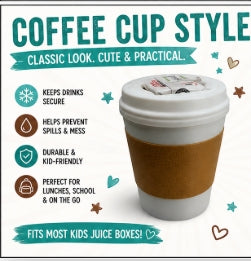 Kids Juice Box Holder | Spill Proof Juice Box Cup | 3D Printed Drink Holder for Kids | Toddler Cup Alternative | Lunch Box Accessory