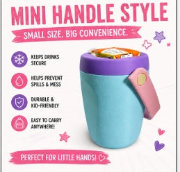 Kids Juice Box Holder | Spill Proof Juice Box Cup | 3D Printed Drink Holder for Kids | Toddler Cup Alternative | Lunch Box Accessory