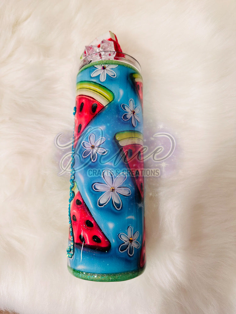 Summer Vibes Watermelon themed Tumbler