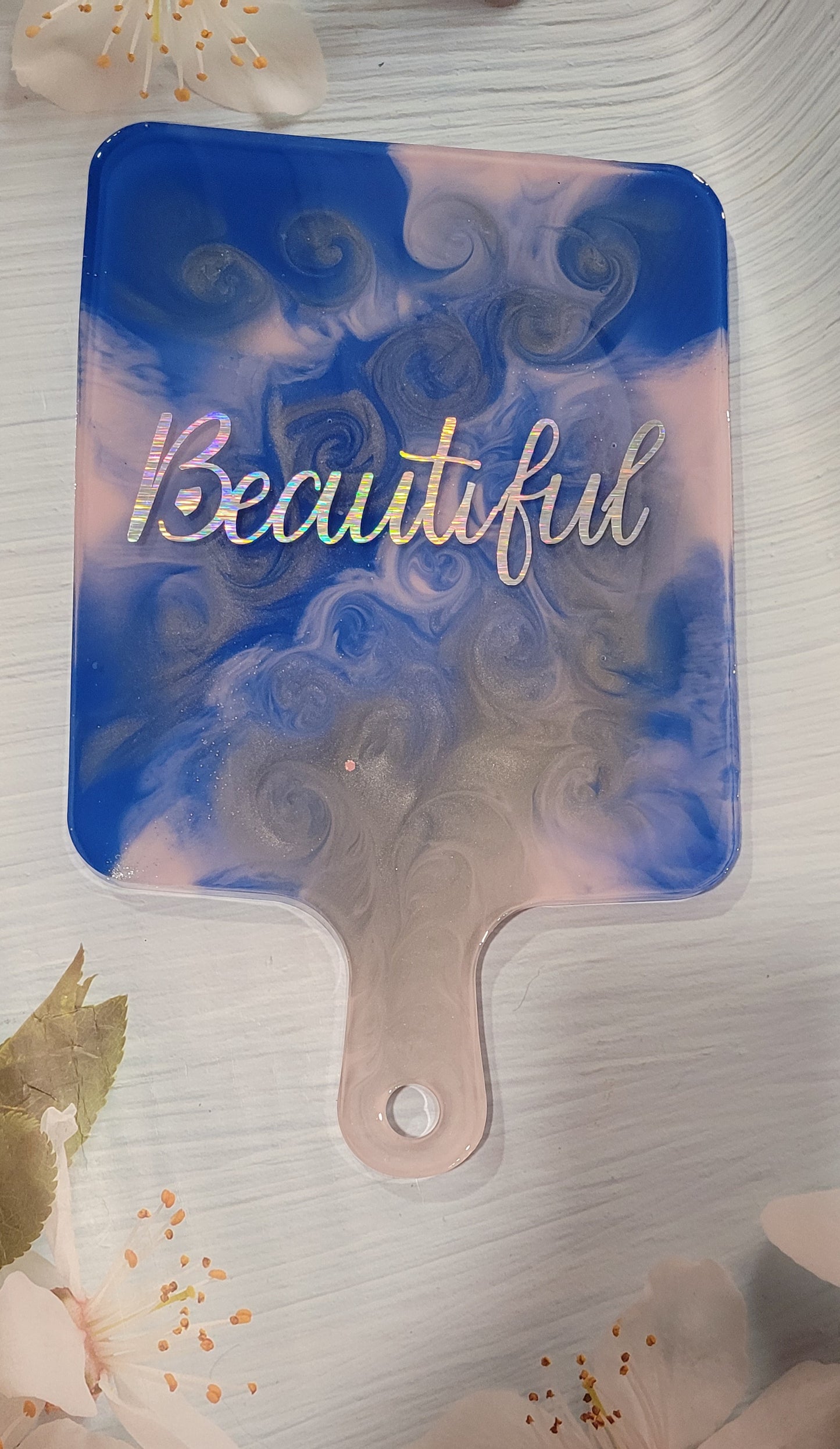 Beautiful resin art serving tray and Cutting Board