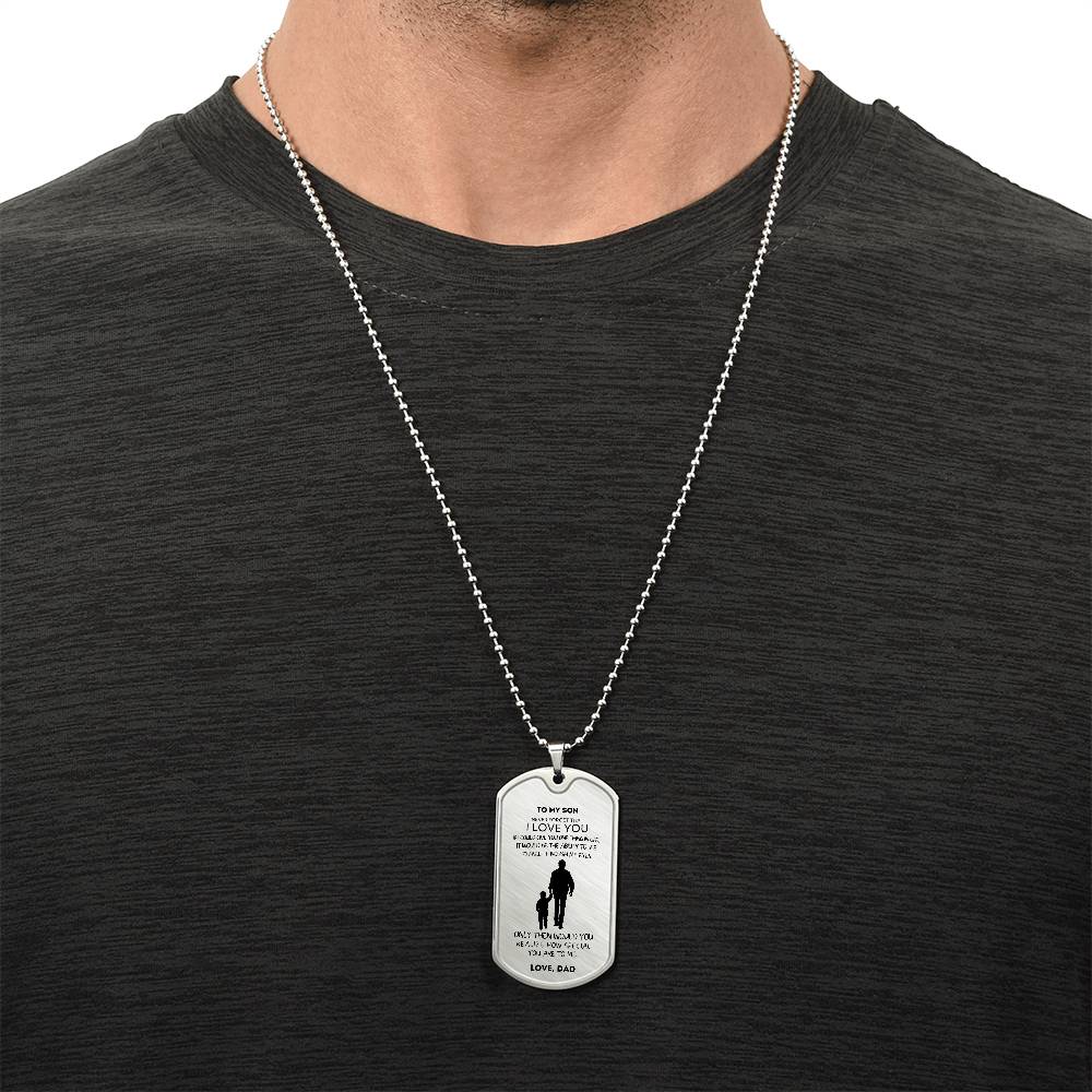 Forever Bonded: Personalized  Dog Tag for My Son