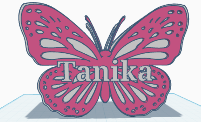 Personalized Butterfly Pencil Holder – Custom Name 3D Printed Desk Organizer for Girls | Cute Pink Back to School Gift