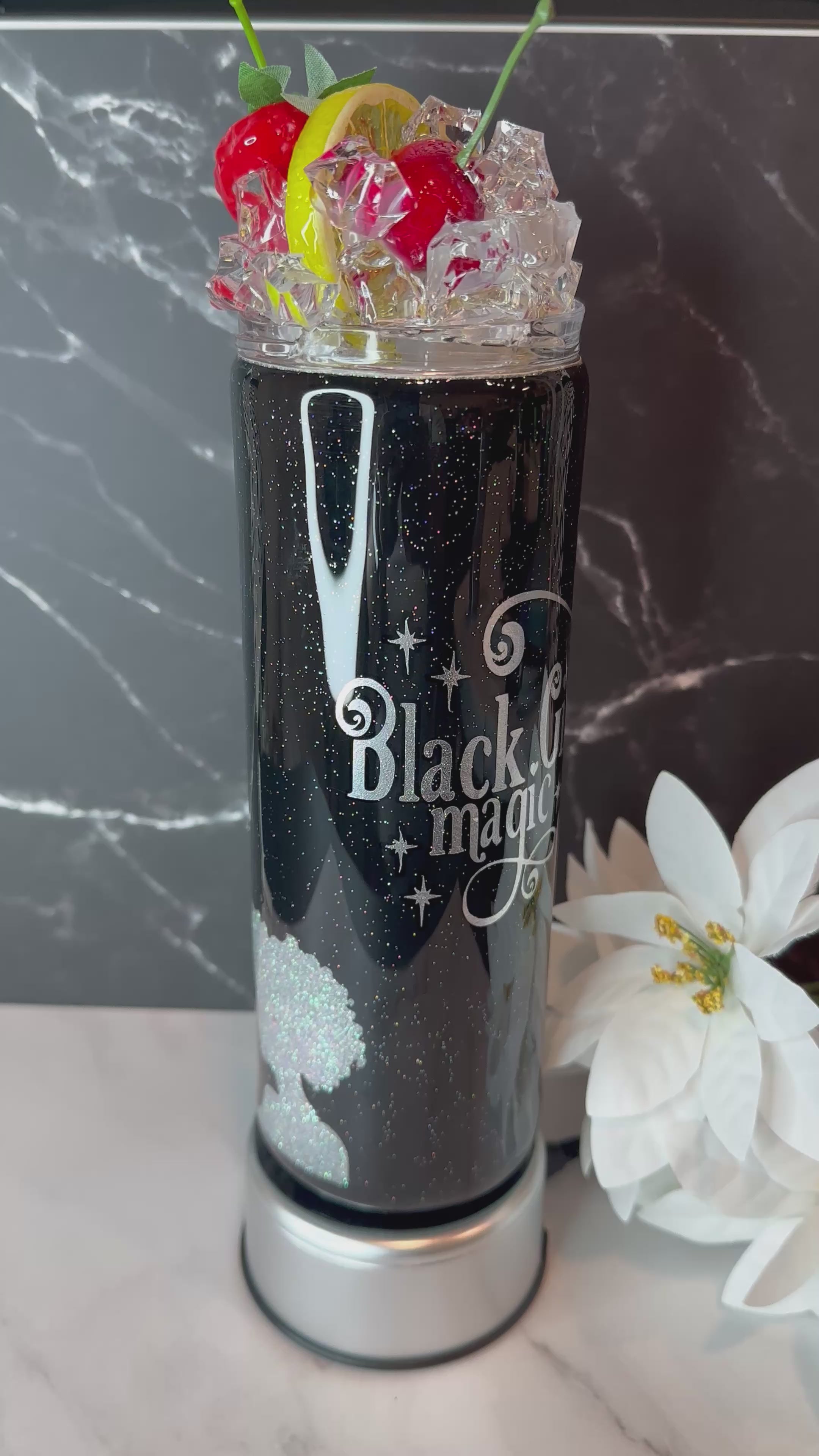 Custom Glitter BGM Tumbler 20 oz