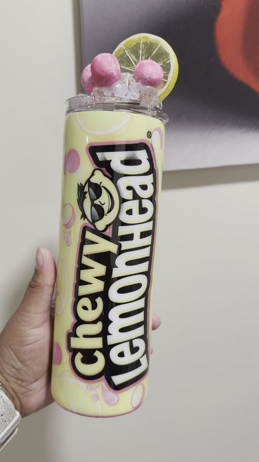 Chewy Lemonheads Tumbler with Candy Lid