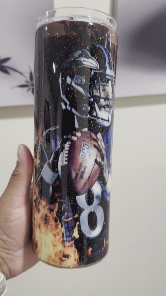 Ravens football Tumbler custom