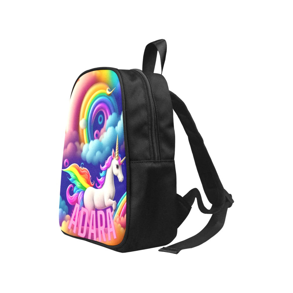 unicorn Fabric School Backpack (Model 1682) (Small)