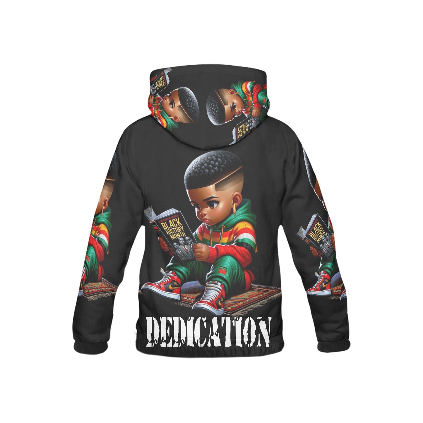 Black History Dedication Month All Over Print Hoodie for Kid (USA Size)