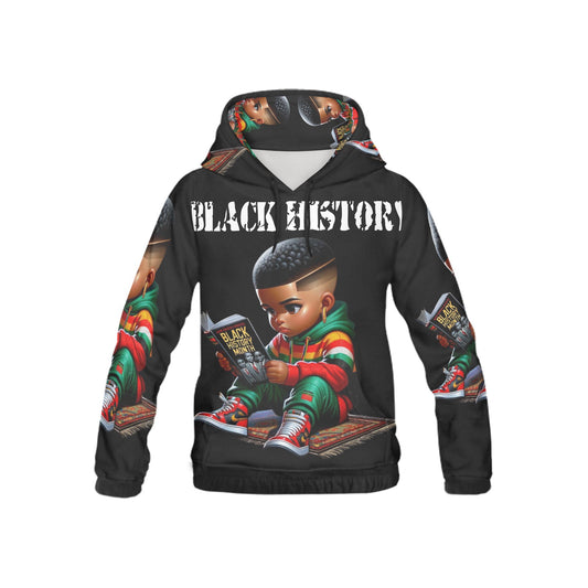 Black History Dedication Month All Over Print Hoodie for Kid (USA Size)